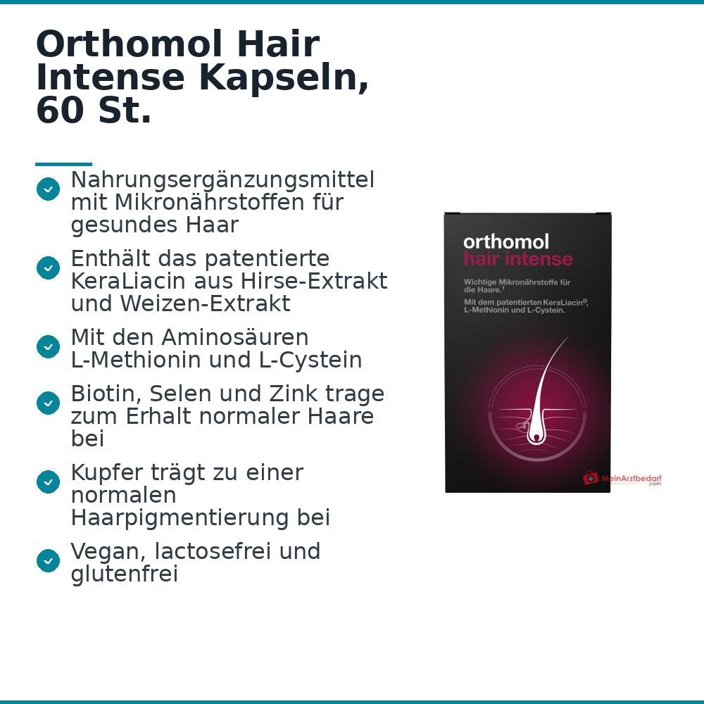 Orthomol Hair Intense Kapseln, 60 St..