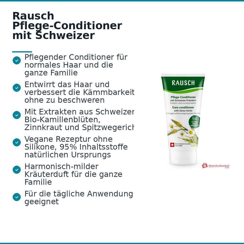 Rausch Pflege-Conditioner mit Schweizer Kräutern, 150 ml.