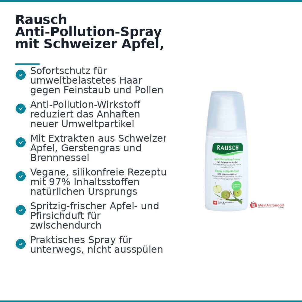 Rausch Anti-Pollution-Spray mit Schweizer Apfel, 100 ml.