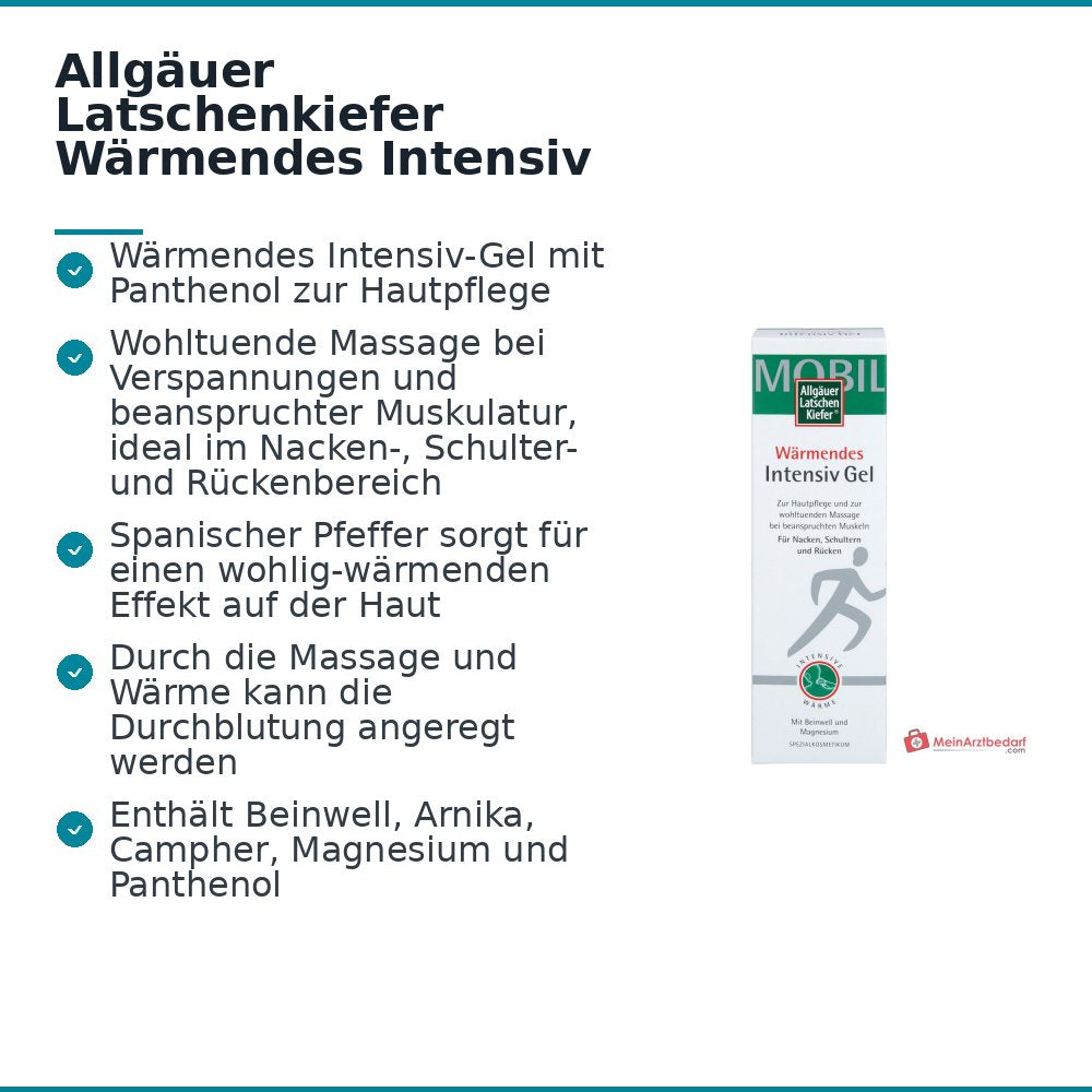 Allgäuer Latschenkiefer Verwarmende Intensieve Gel, 200 ml