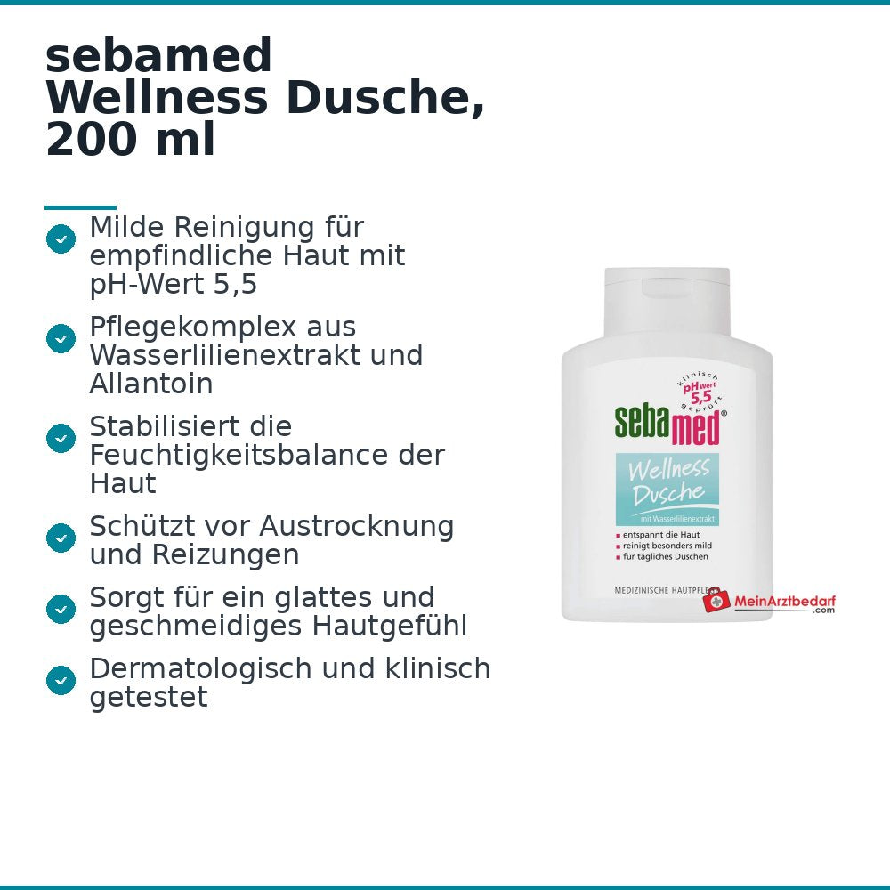 sebamed Wellness Dusche, 200 ml.