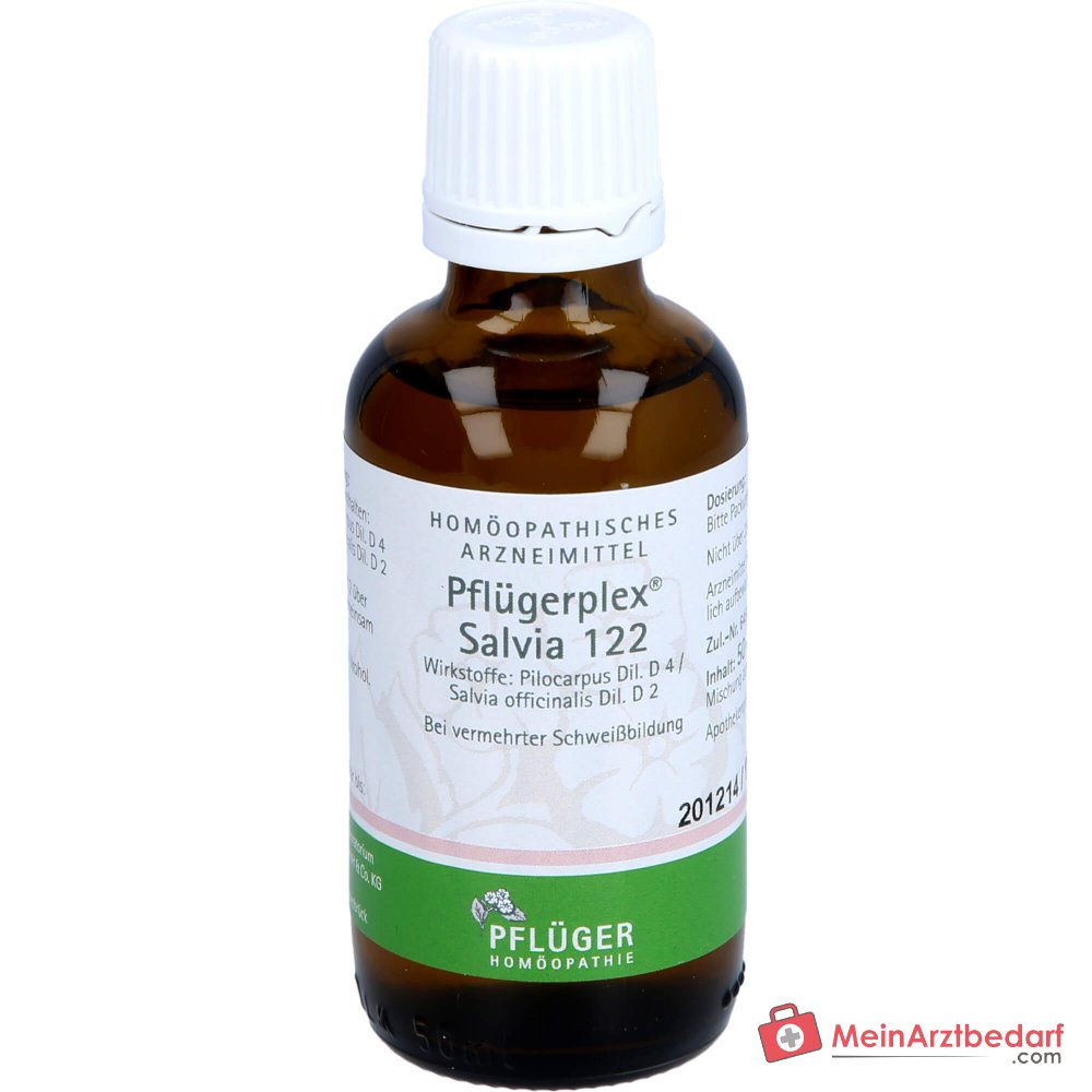 Pflügerplex Salvia 122 Pilocarpus D4 500 mg Salvia officinalis D2 500 mg Tropfen 10,8 ml