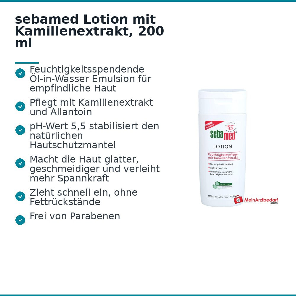sebamed Lotion mit Kamillenextrakt, 200 ml.