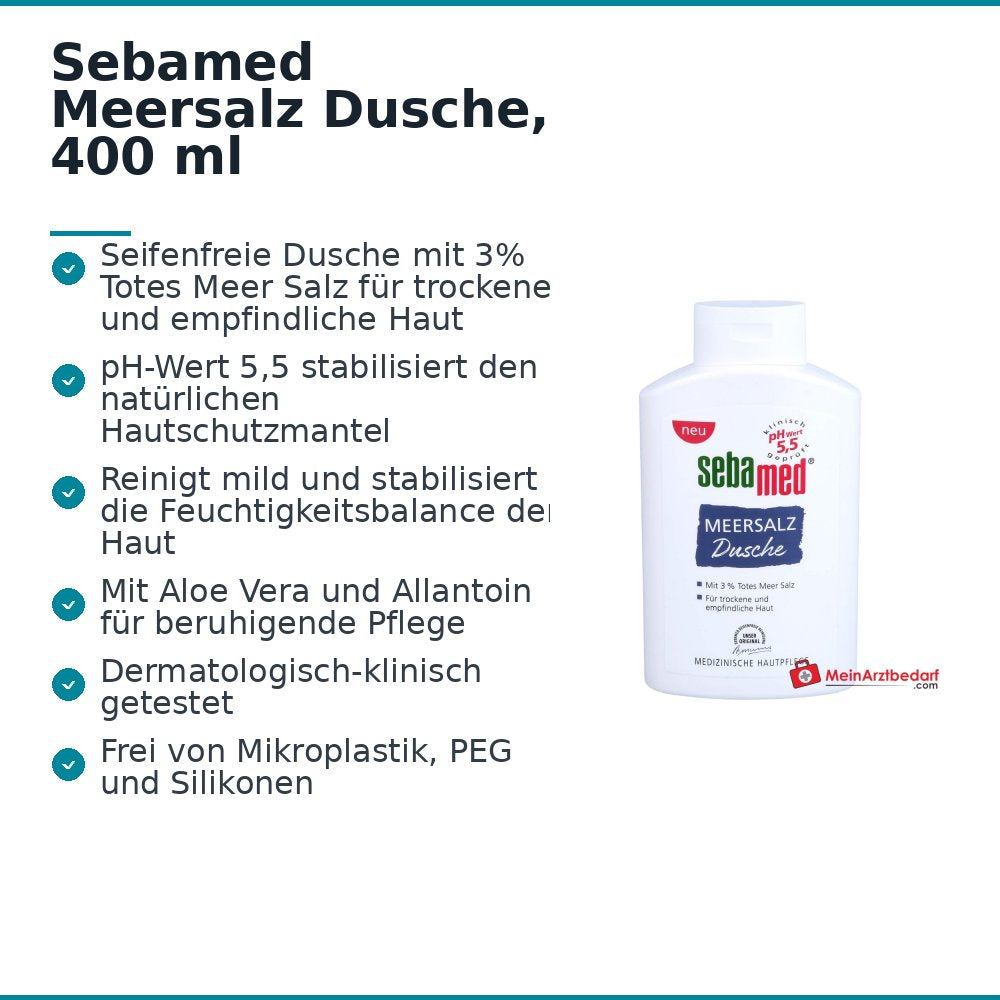 Sebamed Meersalz Dusche, 400 ml.