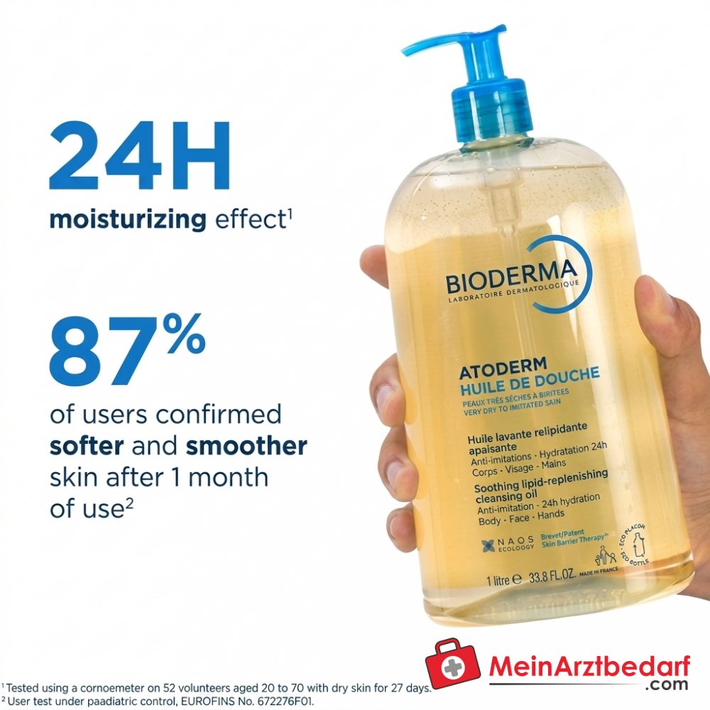 Bioderma Atoderm Huile de douche Duschöl, 1.000 ml.