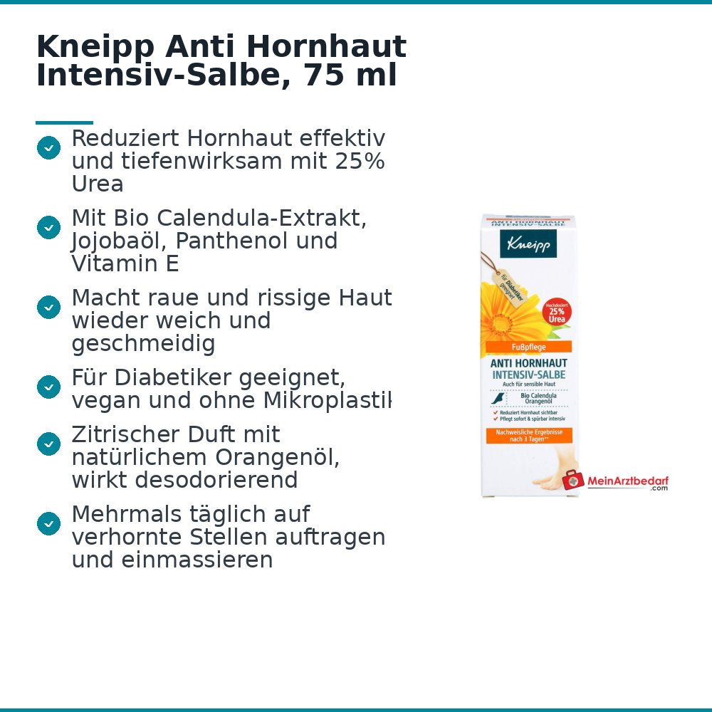 Kneipp Anti Hornhaut Intensiv-Salbe, 75 ml.