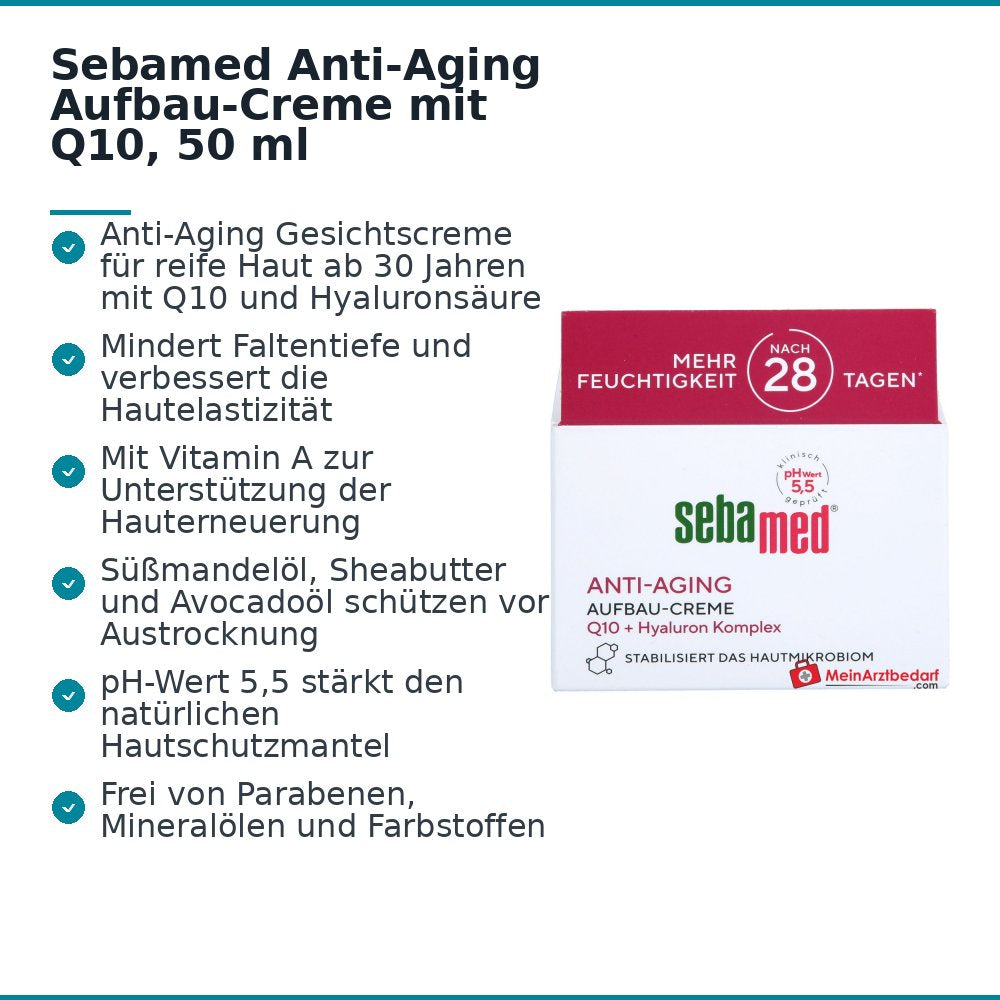 Sebamed Anti-Aging Aufbau-Creme mit Q10, 50 ml.