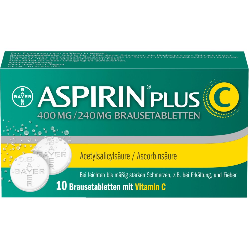 Aspirine plus C 400 mg/240 mg bruistabletten, 10 st.