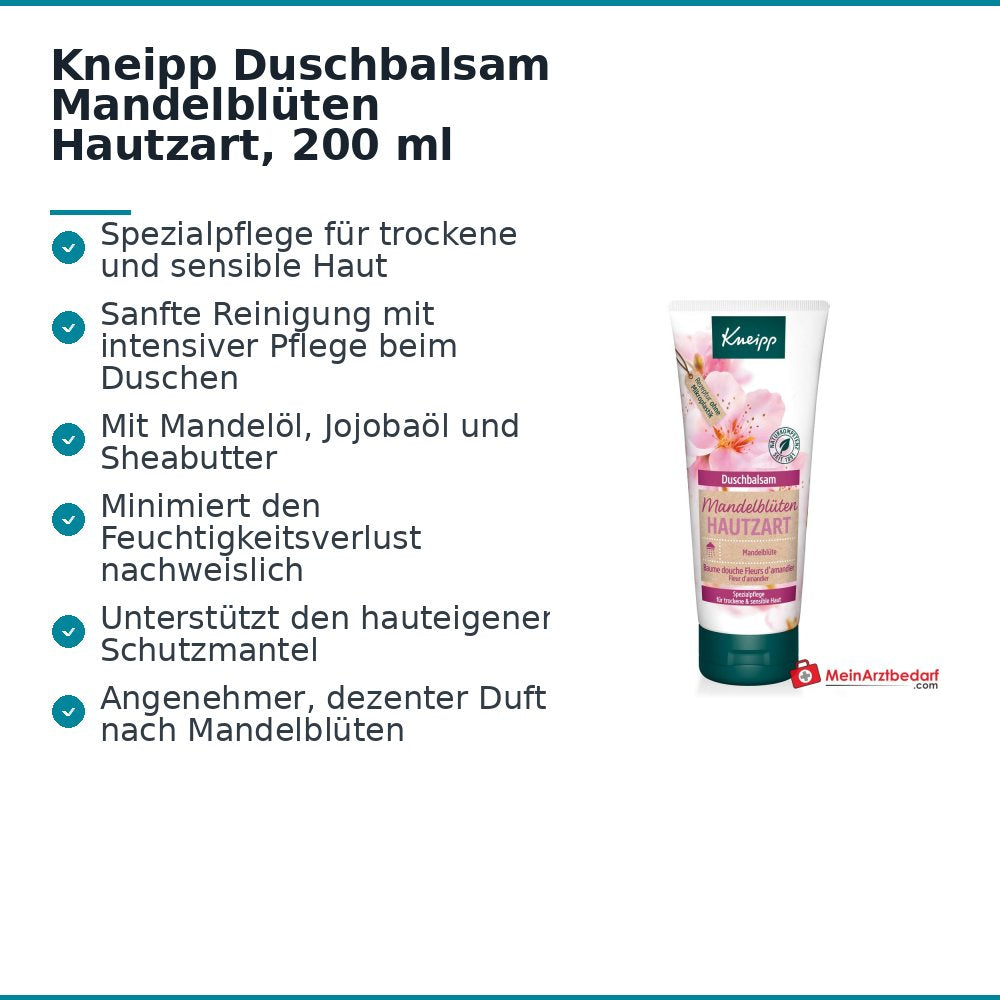 Kneipp Duschbalsam Mandelblüten Hautzart, 200 ml.