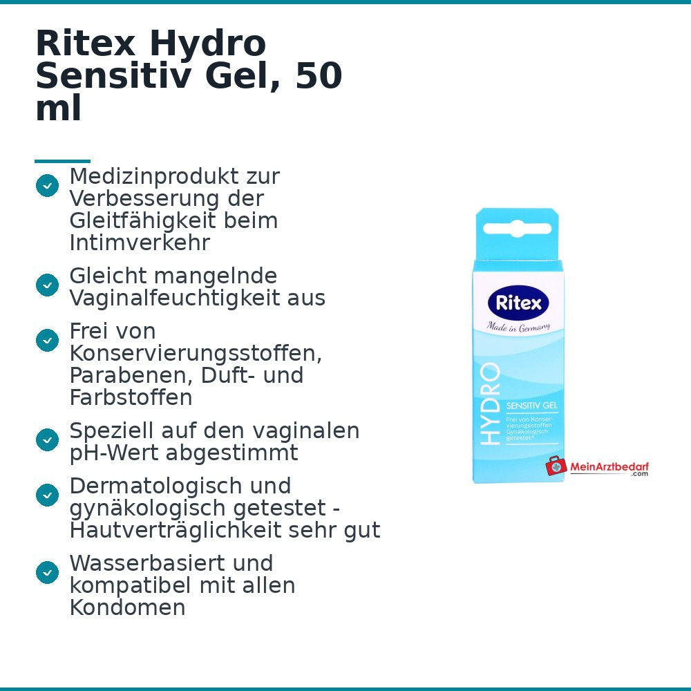 Ritex Hydro Sensitiv Gel, 50 ml.