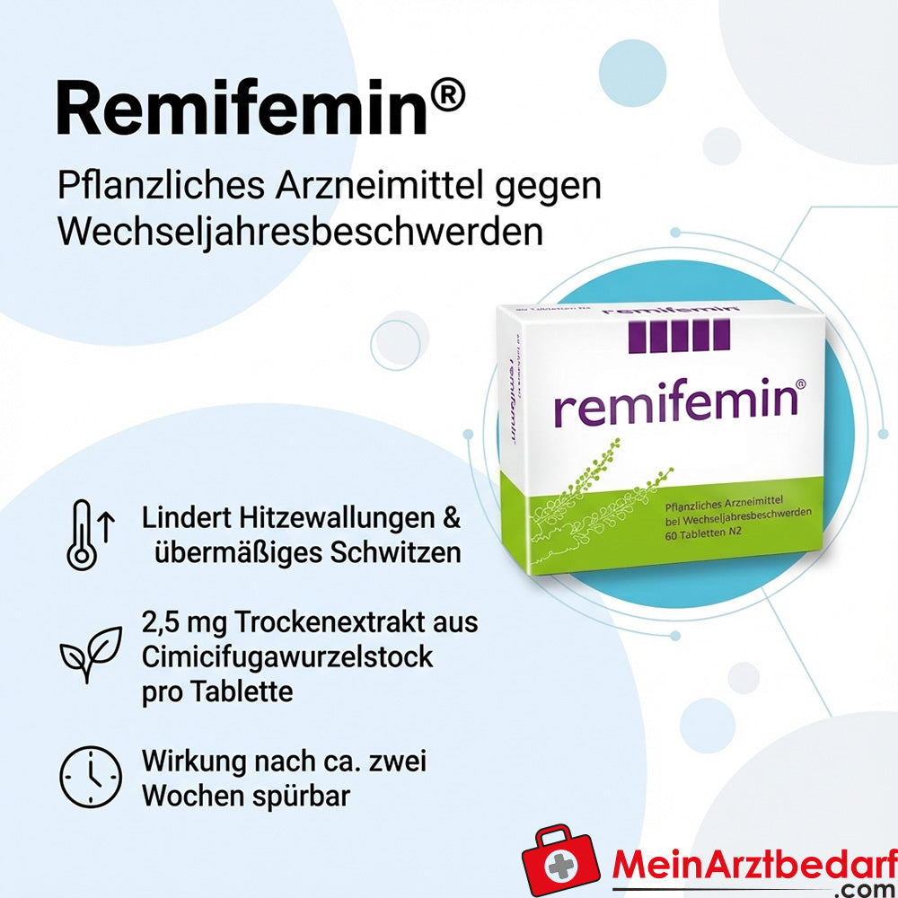 Remifemin comprimés Extrait sec de rhizome de cimicifuga 2,5 mg