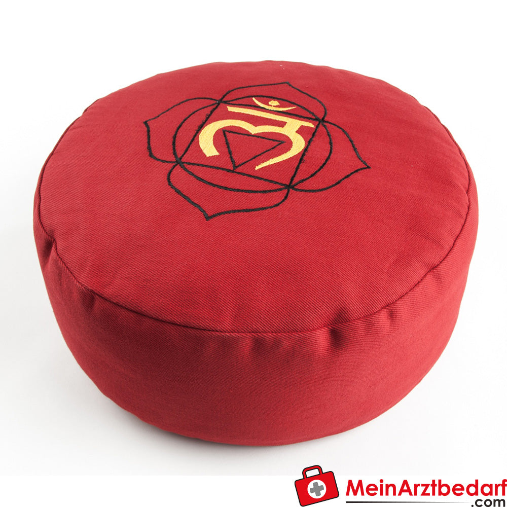 Berk meditation cushion root chakra 36x15 cm buckwheat husk cotton cover