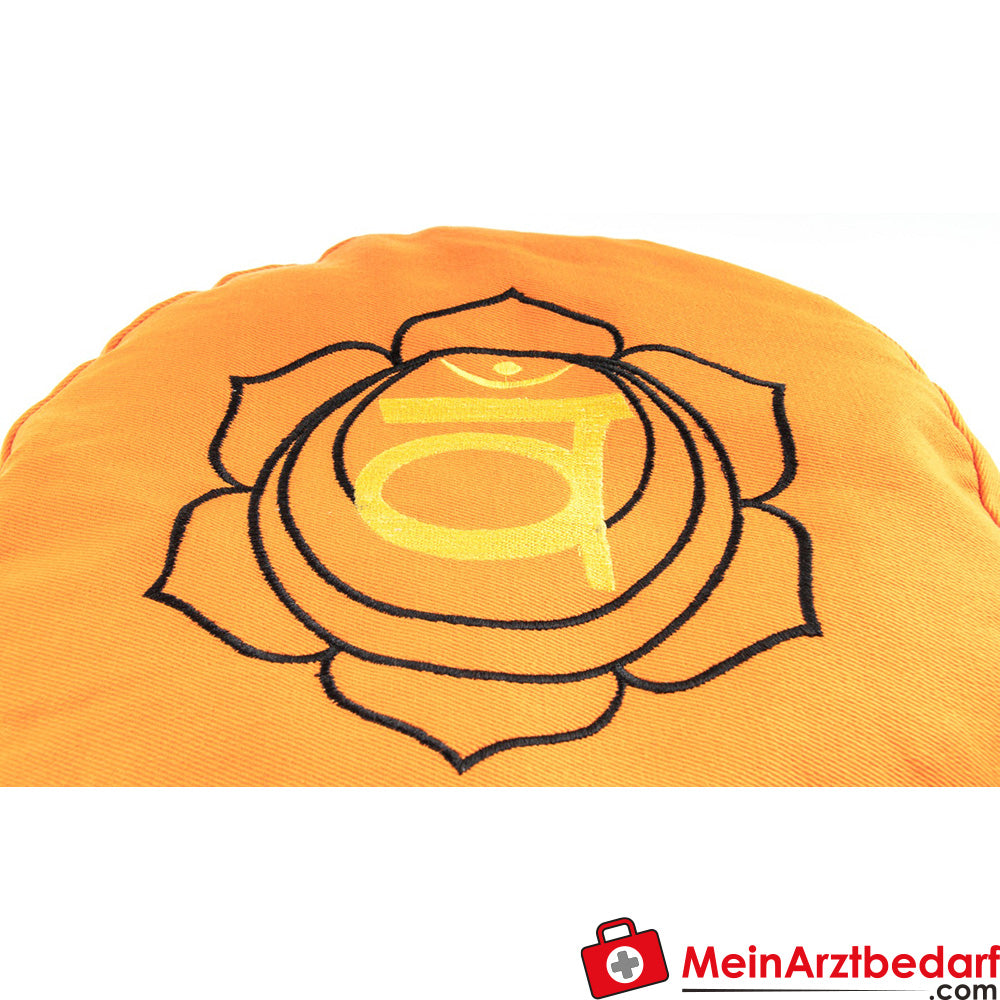 Berk cojín de meditación chakra raíz 36x15 cm cáscara de trigo sarraceno funda de algodón