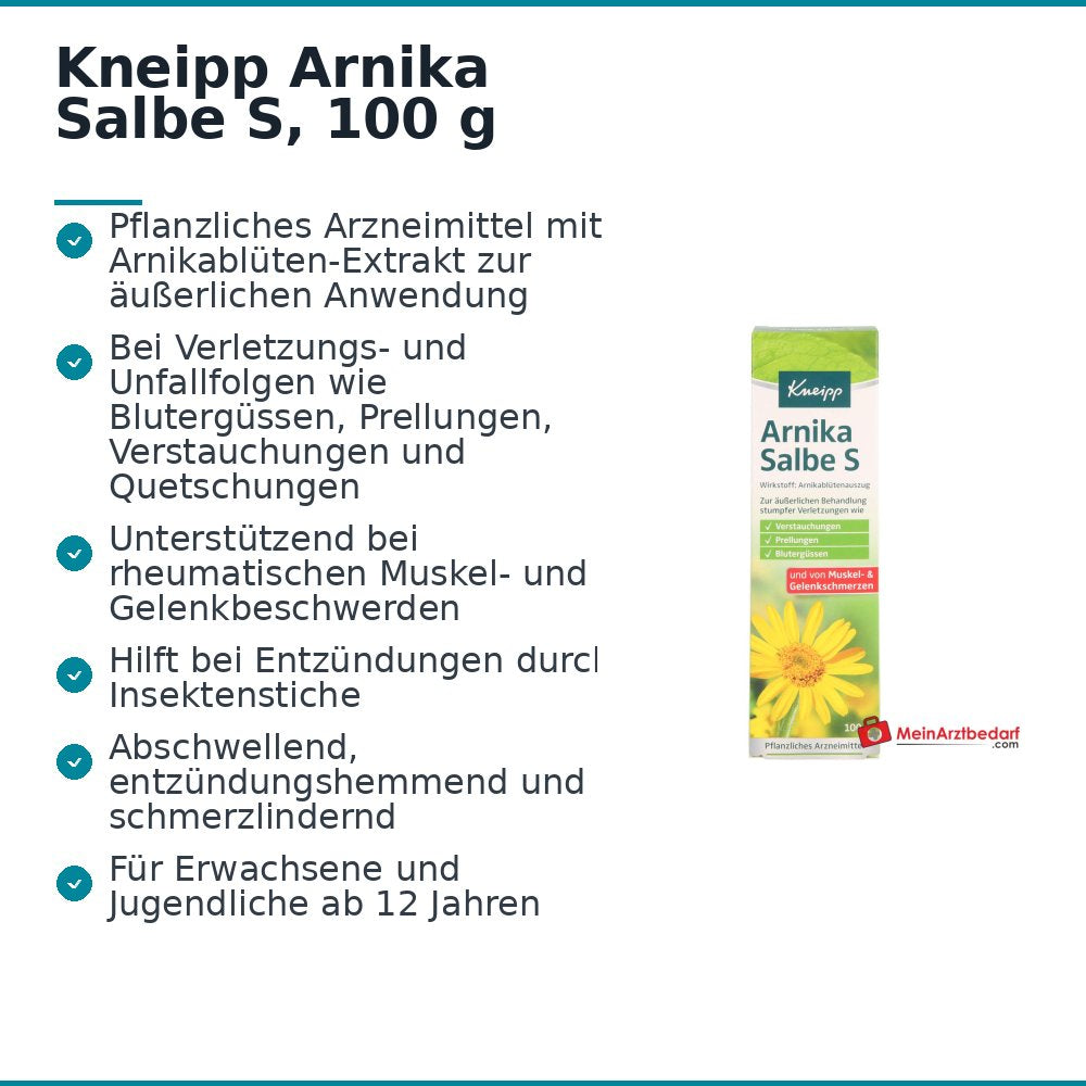 Kneipp Unguento all'Arnica S (Arnica montana) Unguento per uso esterno