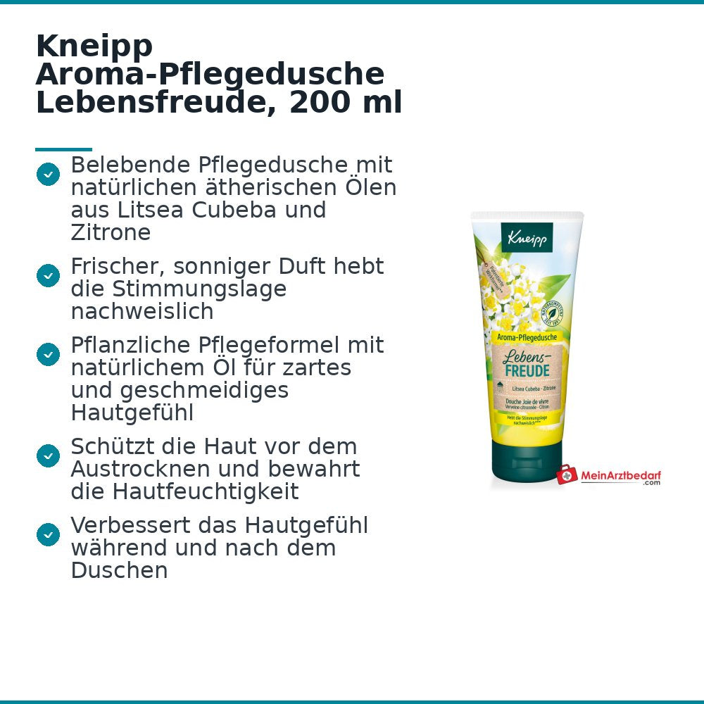 Kneipp Aroma-Pflegedusche Lebensfreude, 200 ml.