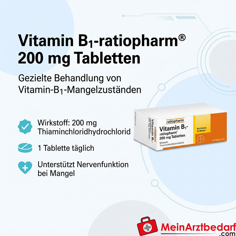 ratiopharm Vitamina B1 200 mg Compresse
