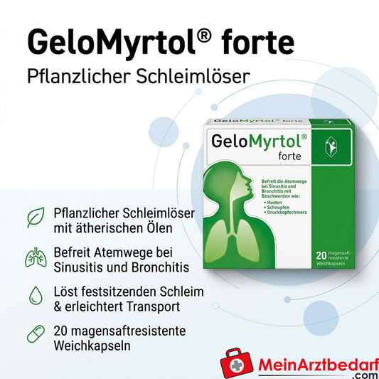 GeloMyrtol forte Kapseln pflanzlicher Schleimlöser 20 Stück