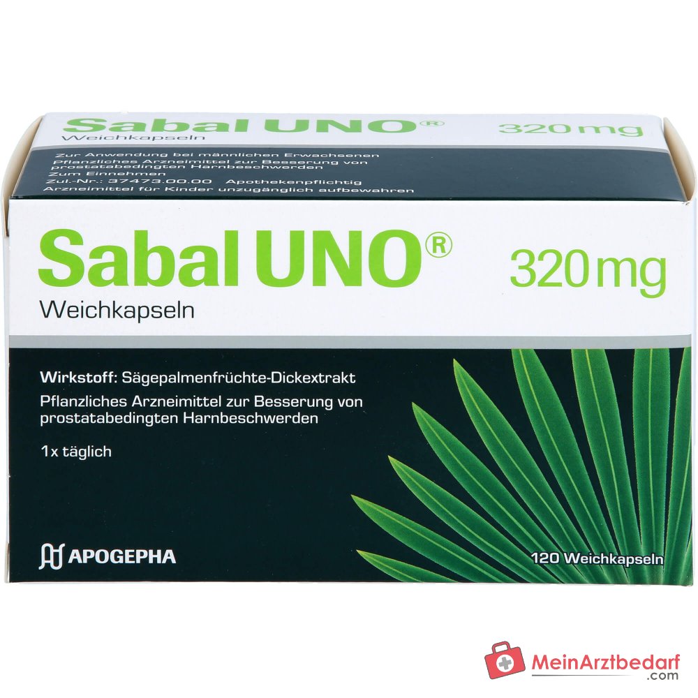 SabalUNO Extracto de sabal 320 mg cápsulas blandas 120 unidades