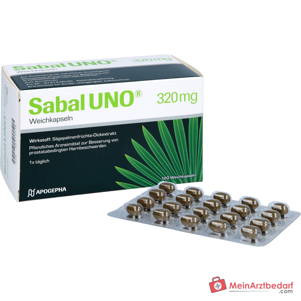 SabalUNO Extracto de sabal 320 mg cápsulas blandas 120 unidades