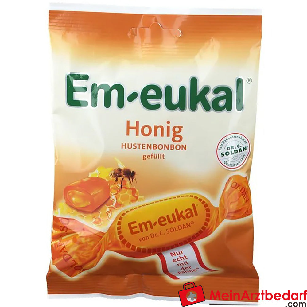Em-eukal® Honig gefüllt zuckerhaltig, 75g.