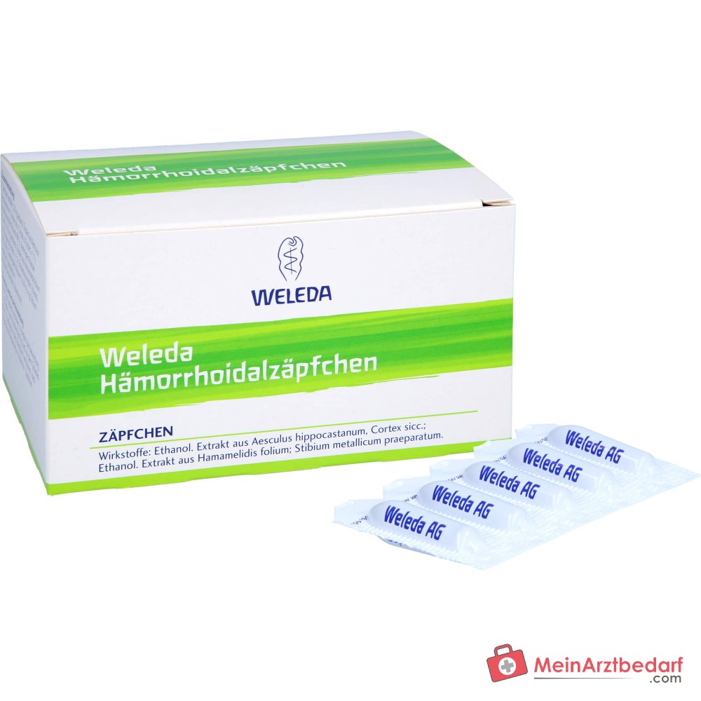 Weleda Hämorrhoidalzäpfchen Suppositorien, 50 St., 50 Stück