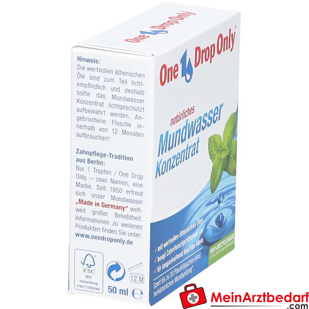 One Drop Only® Mundwasser Konzentrat, 50ml.
