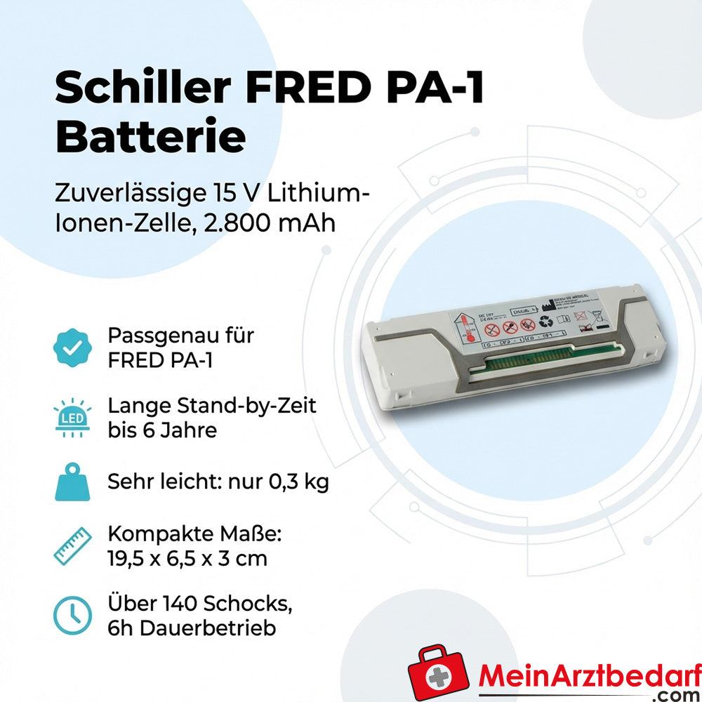 Schiller Batterie FRED PA-1 15 V Li-Ion 2800 mAh