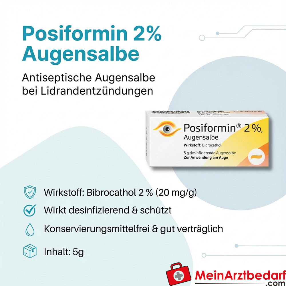 Posiformin 2% Augensalbe Bibrocathol 5 g