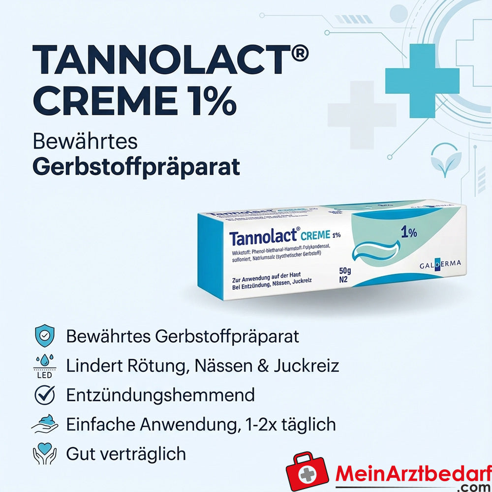 Tannolact krem 1% (10 mg/g) do stosowania miejscowego