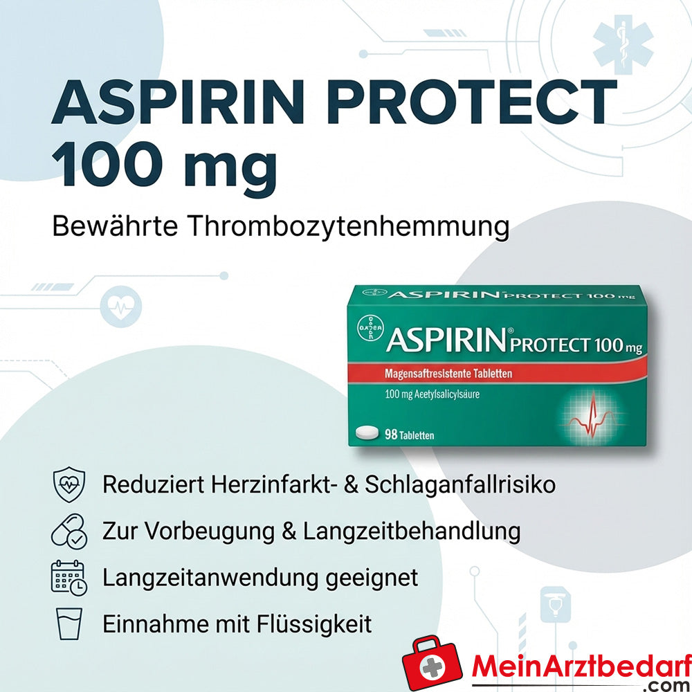 Aspirina protect 100 mg comprimidos recubiertos con película