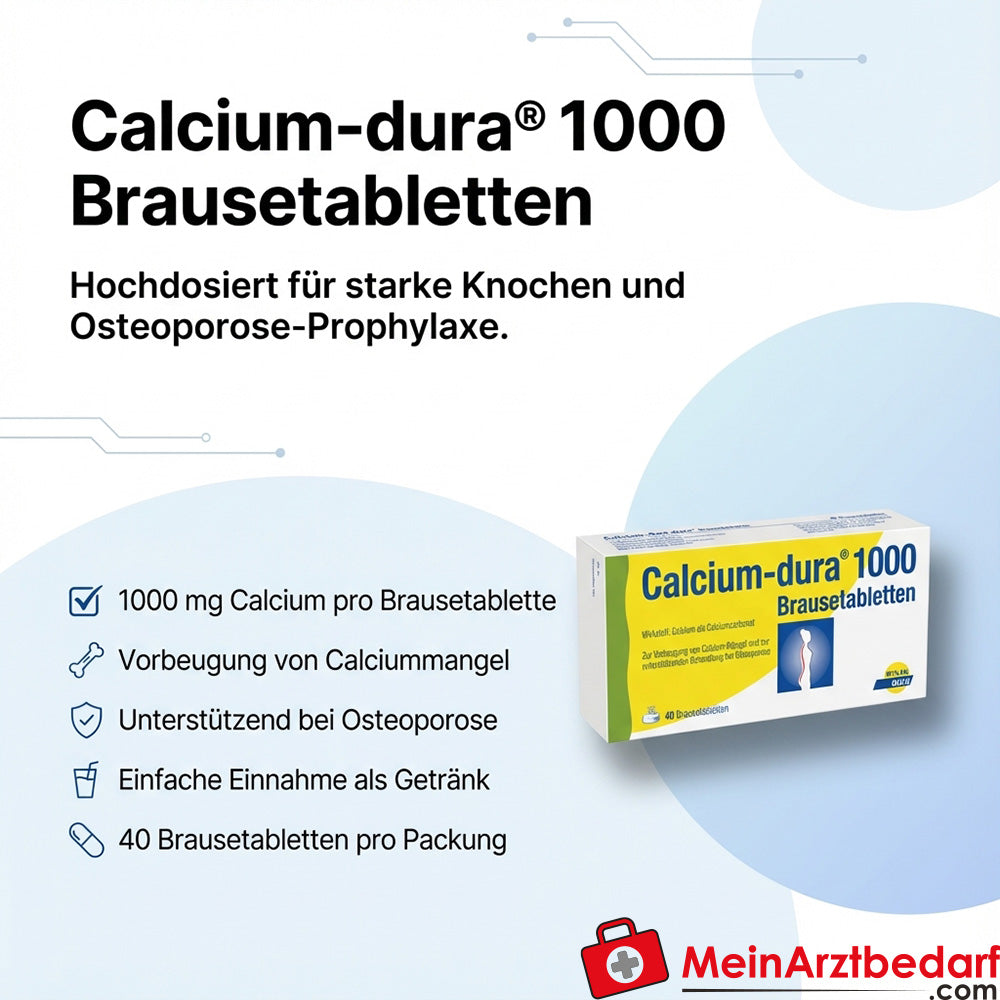 Calcium-dura® Calcium 1000 mg tabletki musujące