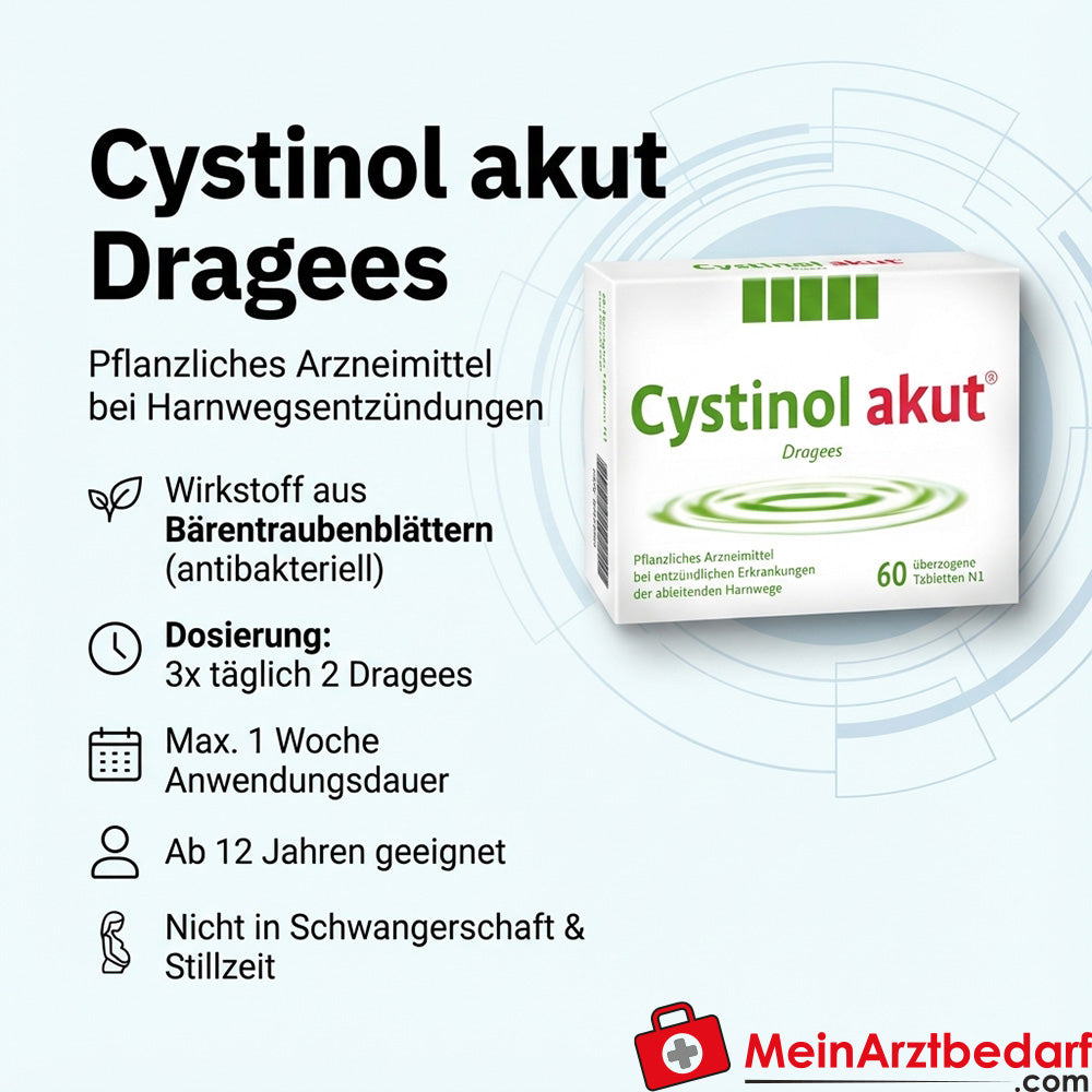 Cystinol acuut berendruifbladextract omhulde tabletten