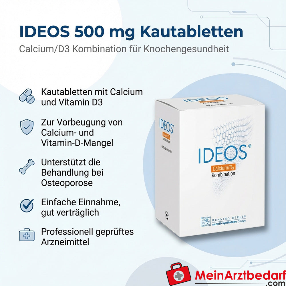 Ideos 500 mg comprimidos masticables