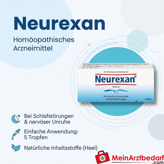 Neurexan Tropfen homöopathisches Arzneimittel bei Schlafstörungen und nervöser Unruhe