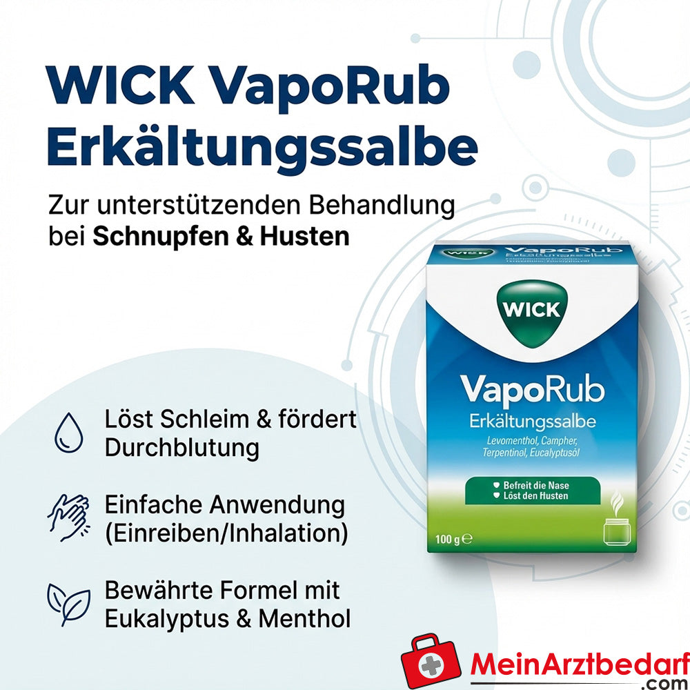 WICK VapoRub Erkältungssalbe Eukalyptus Menthol Kampfer Salbe