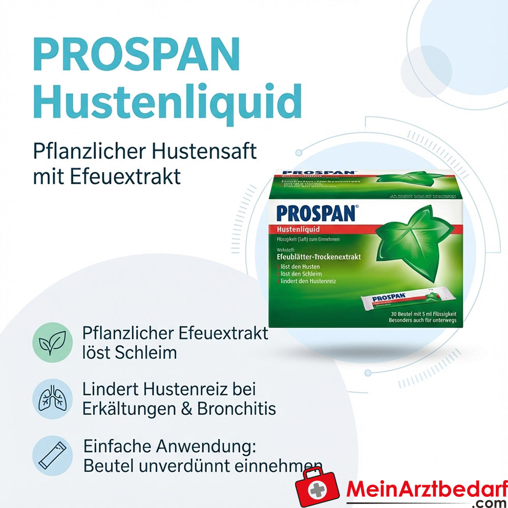 Prospan hoest vloeibaar klimop extract wegwerpzakjes