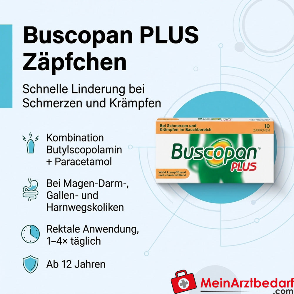 Buscopan plus 10 mg/800 mg Zäpfchen