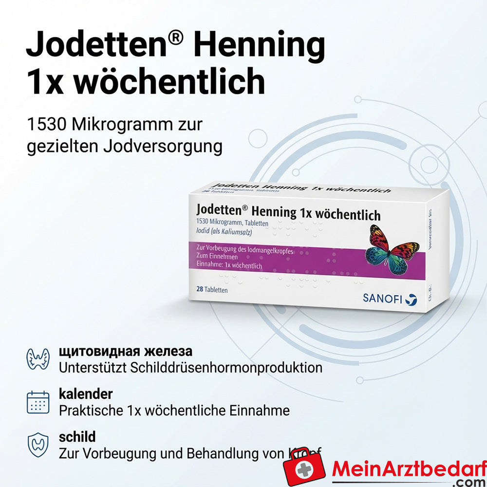 Henning Iodetten 1530 microgramos 1 comprimido (semanal)