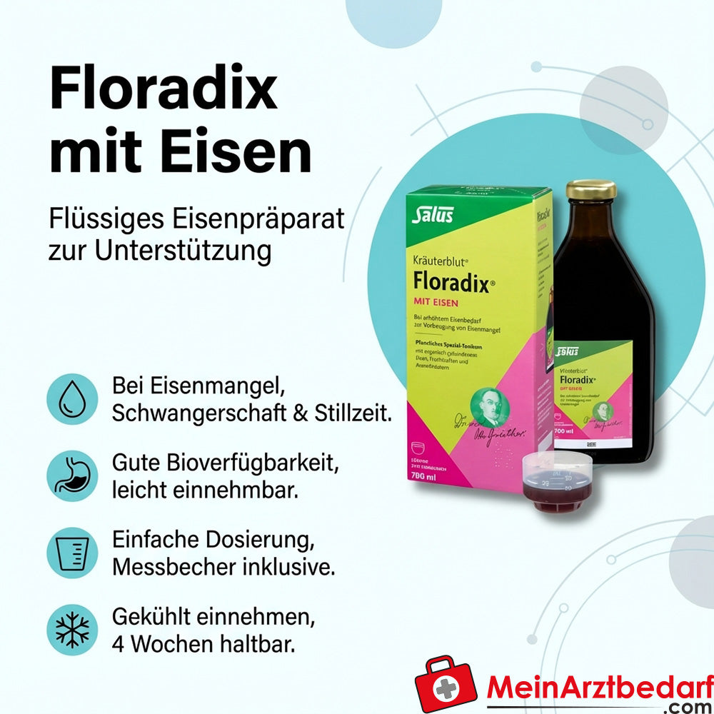 Floradix mit Eisen flüssiges Eisenpräparat 250 ml