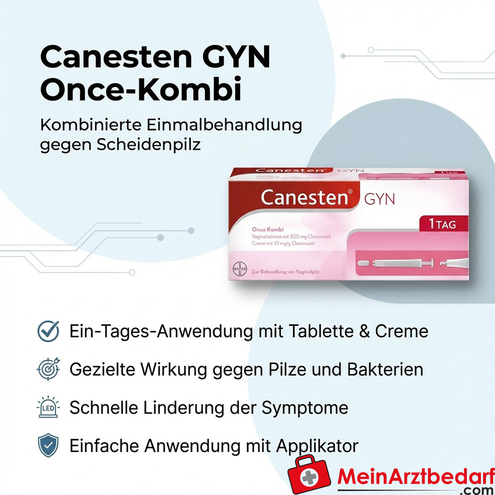 Canesten GYN Once-Combi Clotrimazol comprimido vaginal + crema vaginal 1 aplicación
