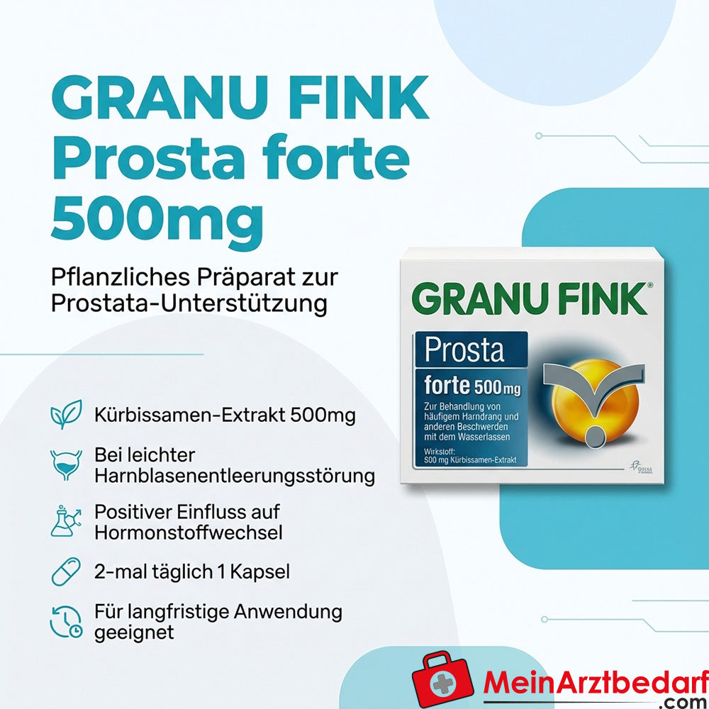 GRANU FINK Prosta forte 500 mg Kapseln, 140 St