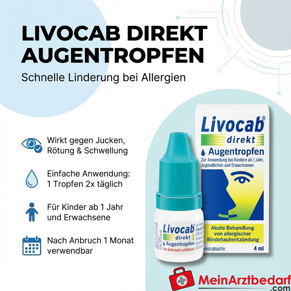 Livocab direkt Levocabastin Augentropfen 0,5 mg/ml