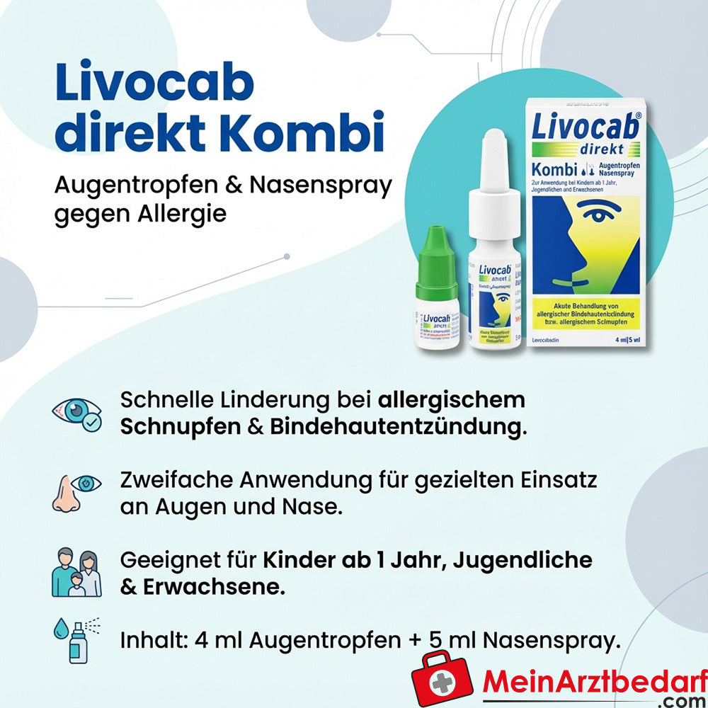 Livocab Direkt Levocabastin Augentropfen und Nasenspray