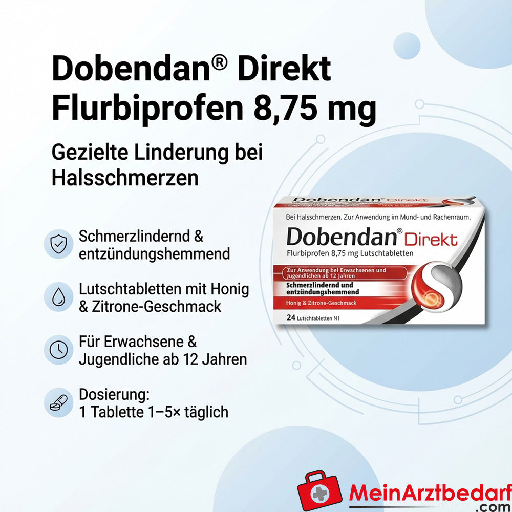 Dobendan Direkt Flurbiprofen 8,75 mg Lutschtabletten