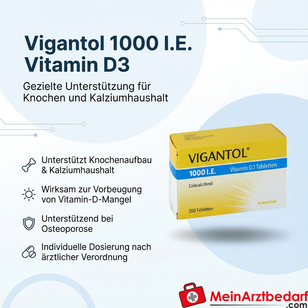 Tabletki Vigantol 1000 j.m. witaminy D3