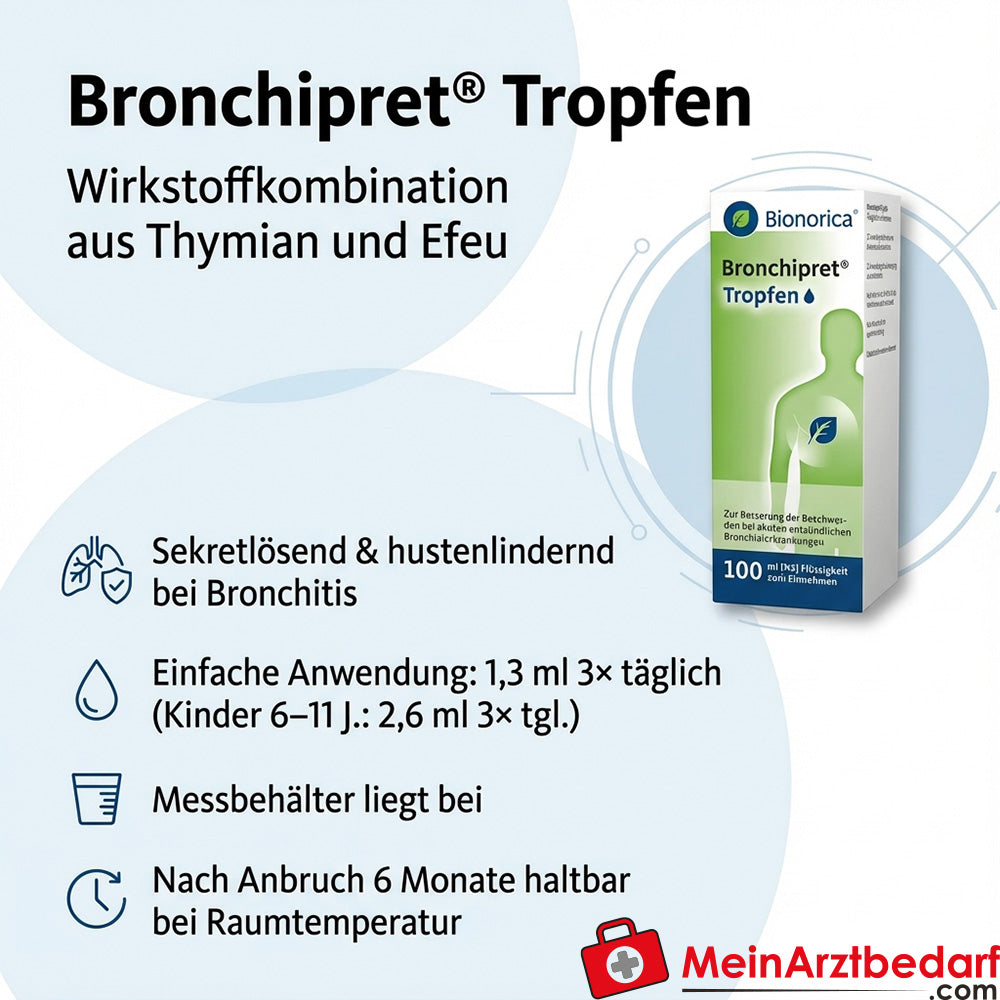 Bronchipret druppels geneesmiddel tijm en klimop, druppels