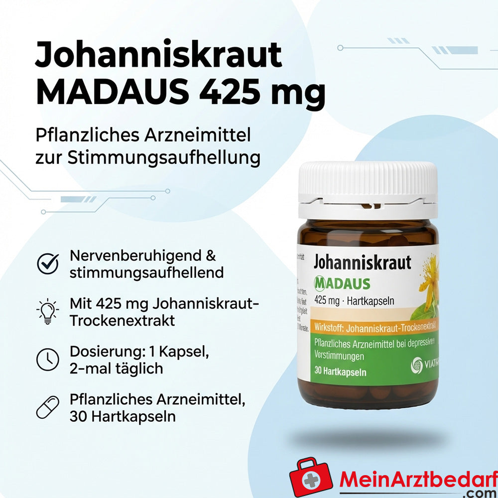 MADAUS Hierba de San Juan 425 mg cápsulas