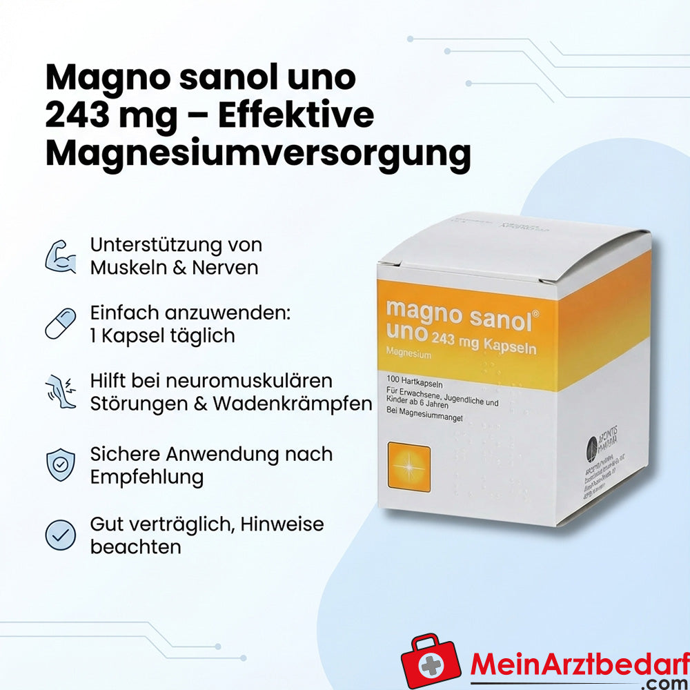 Magno sanol uno 243 mg Kapseln
