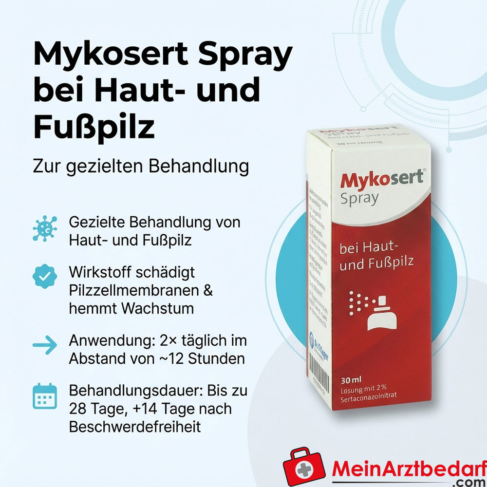 Mykosert spray antimicotico per il trattamento della pelle e del piede d'atleta