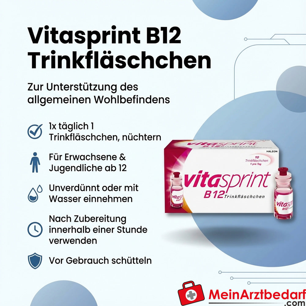 Vitasprint B12 Vitamina B12 líquida frasco para beber Medicamentos